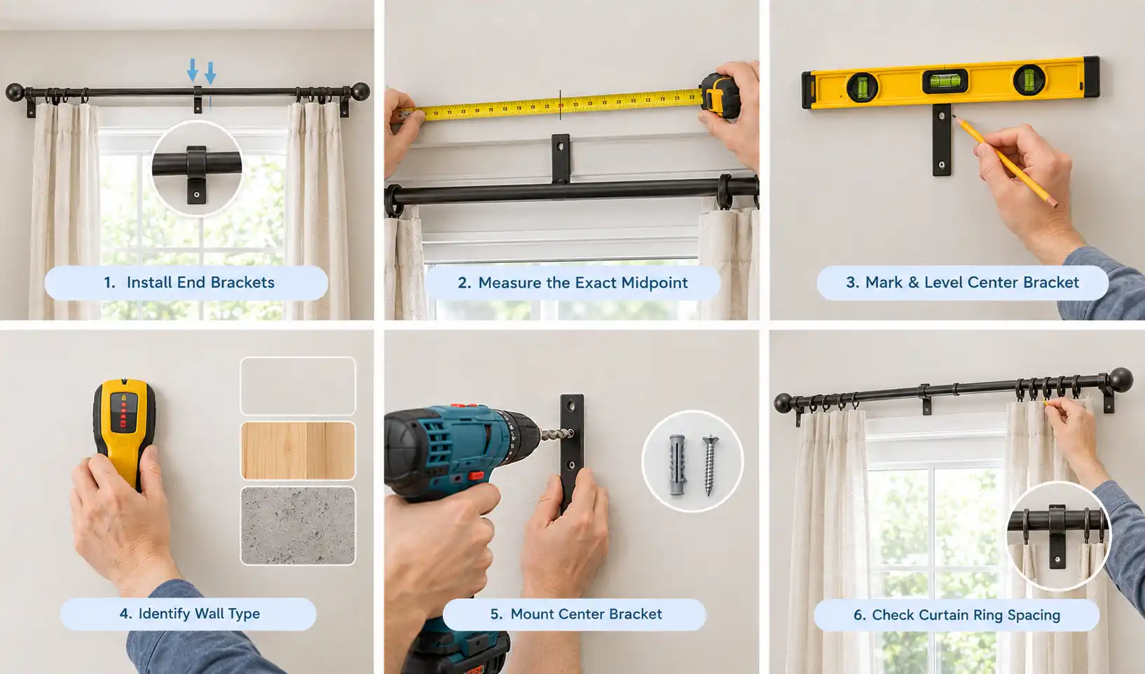 Adding a Center Support for Long or Heavy Rods
