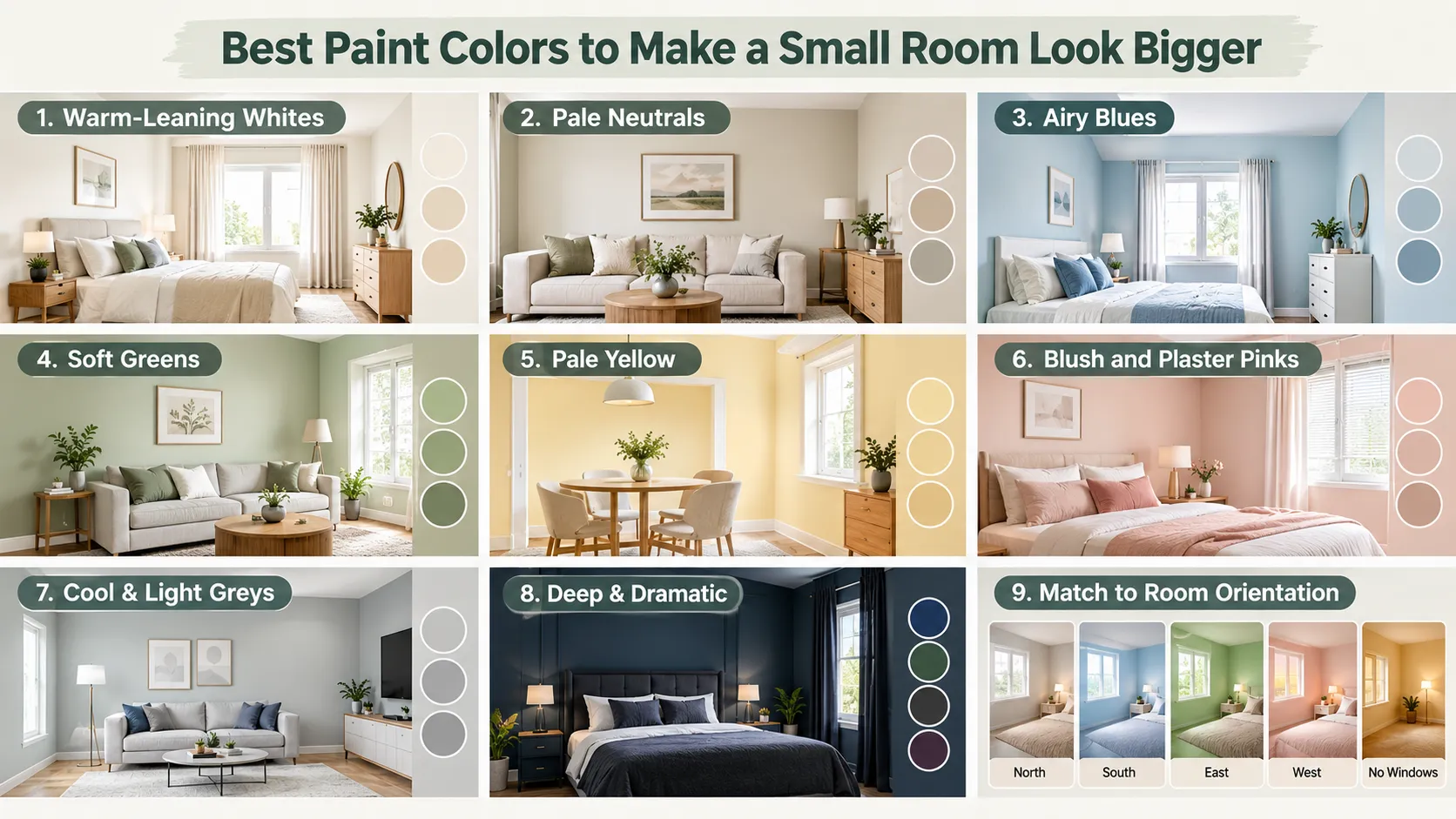 Best Paint Colors to Make a Small Room Look Bigger