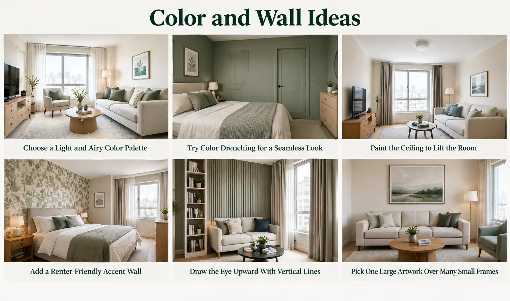 Color and Wall Ideas for small apartmenet