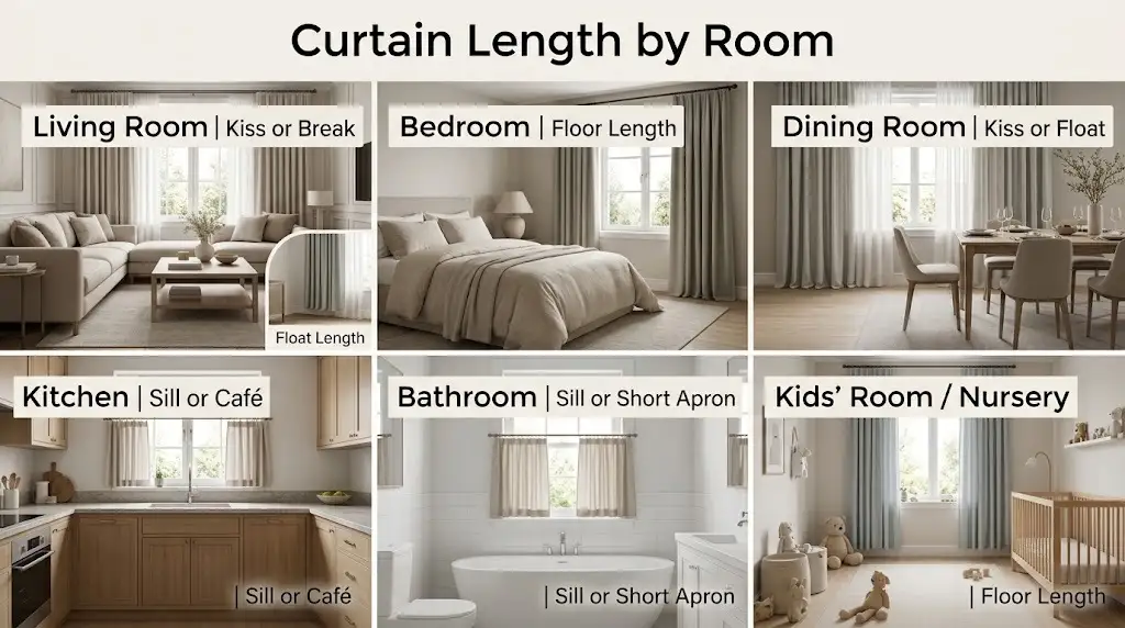 Curtain Length by Room