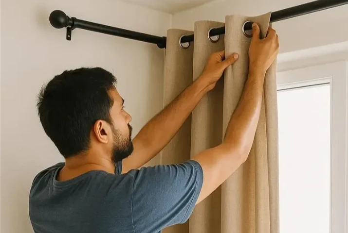 Eyelet Curtain Fitting services