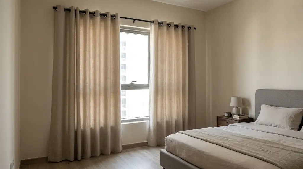 Eyelet Ivory Curtains