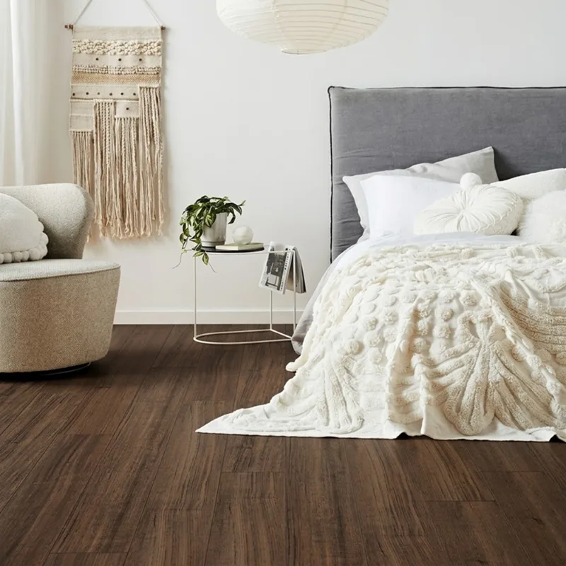 Walnut brown wooden plank