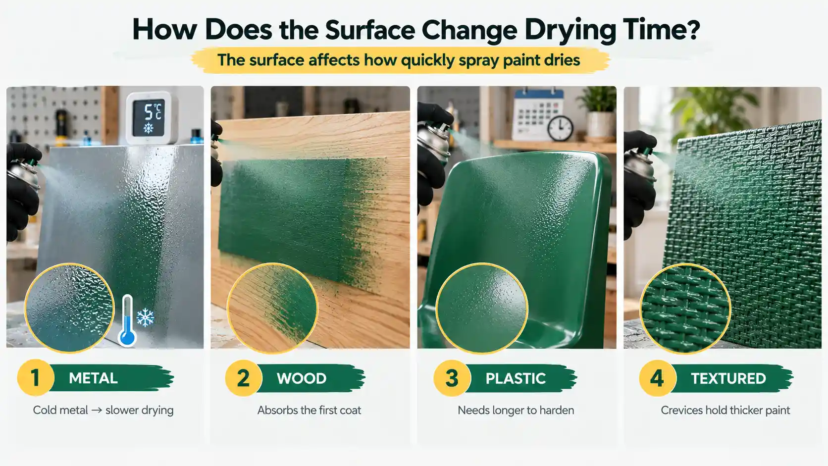 How Does the Surface Change Drying Time