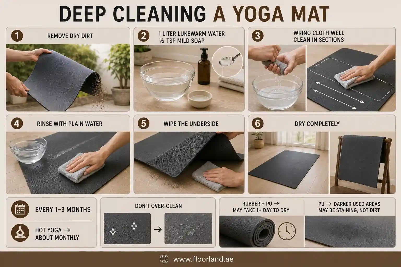 How to Deep Clean a Yoga Mat