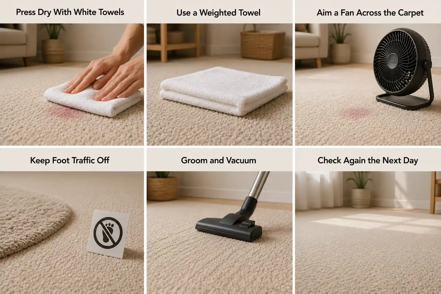 How to Dry the Carpet Correctly After Removing Nail Polish