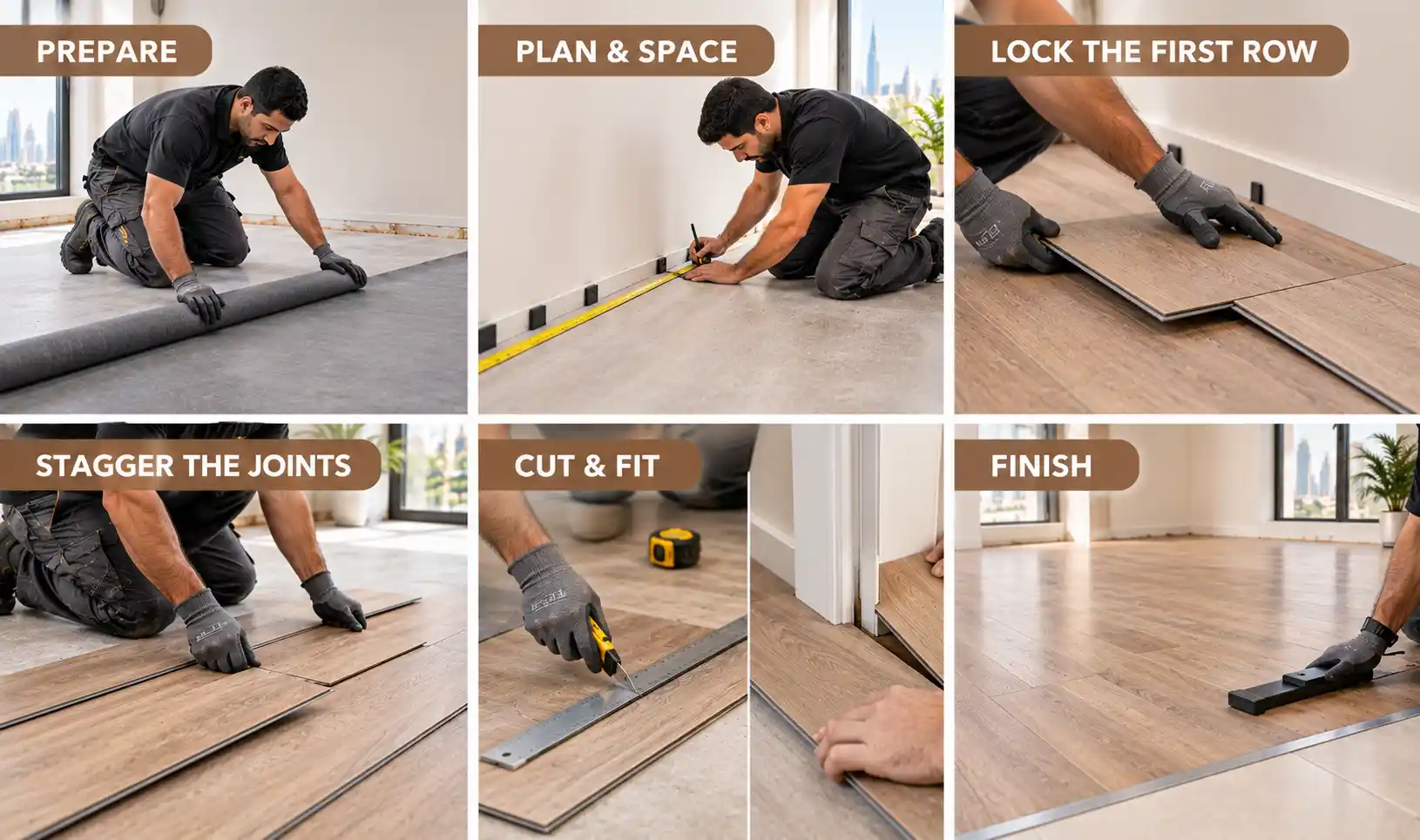 How to Install Click-Lock Vinyl Plank Flooring