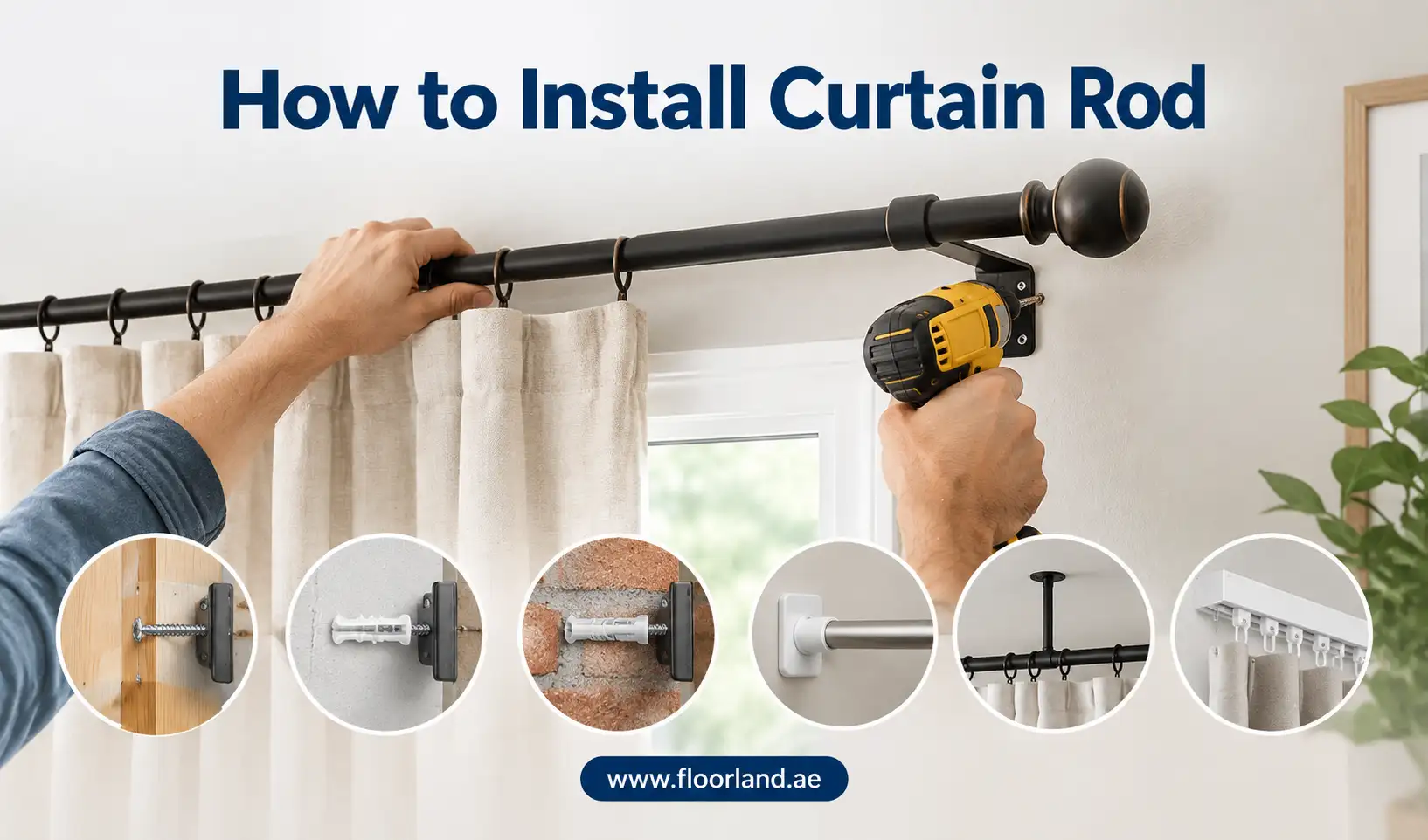 How to Install Curtain Rod_