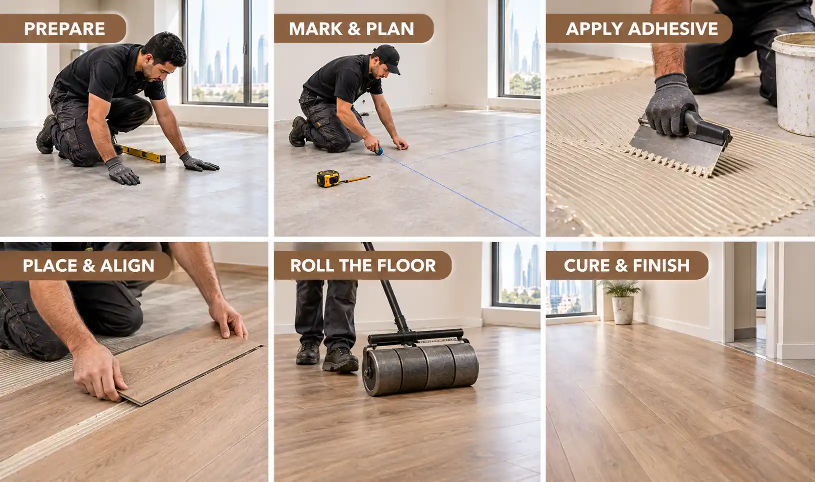 How to Install Glue-Down Vinyl Plank Flooring