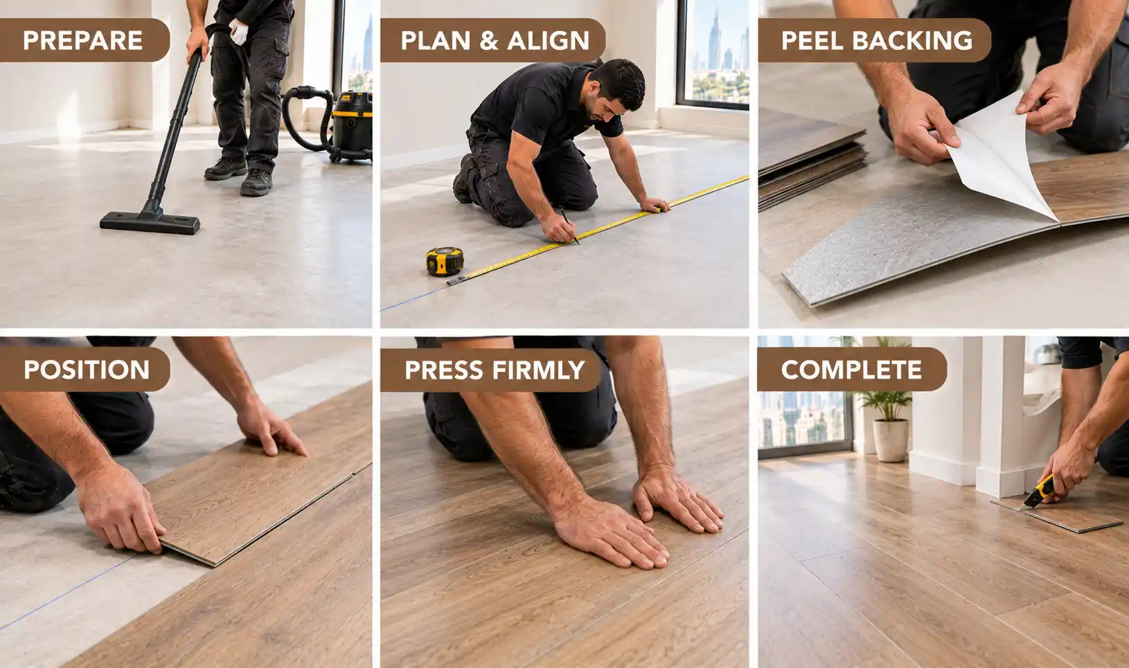 How to Install Peel-and-Stick Vinyl Plank Flooring