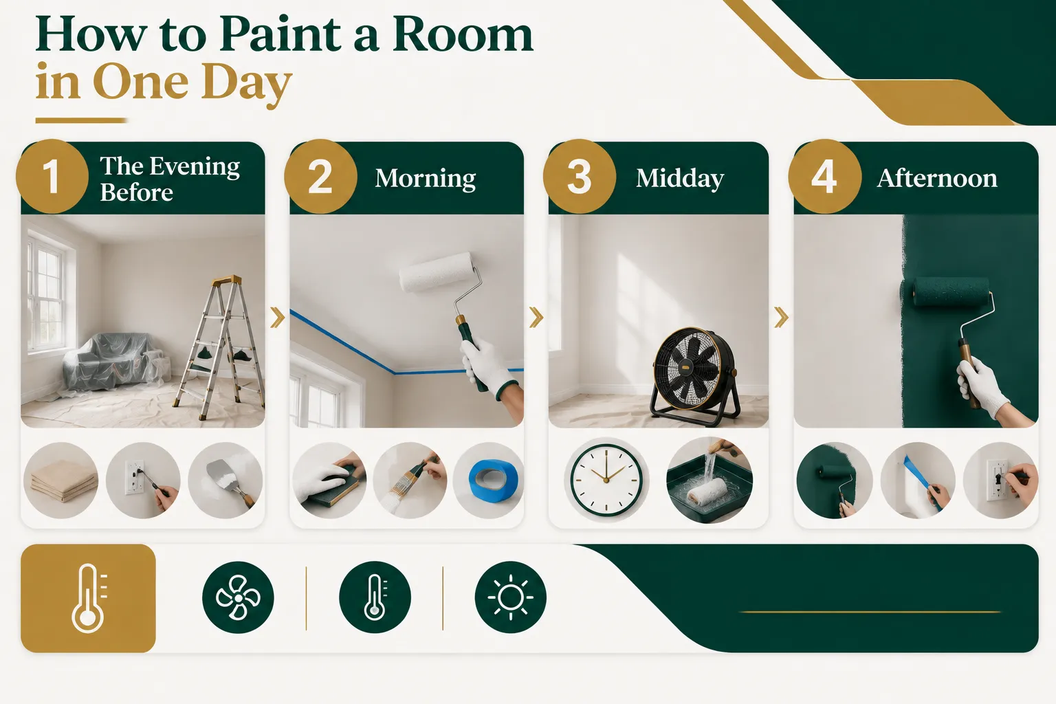 How to paint a room in one day