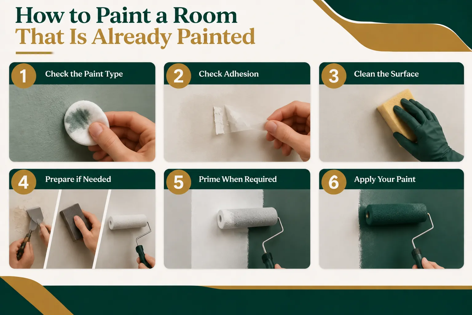 How to paint a room that is already painted