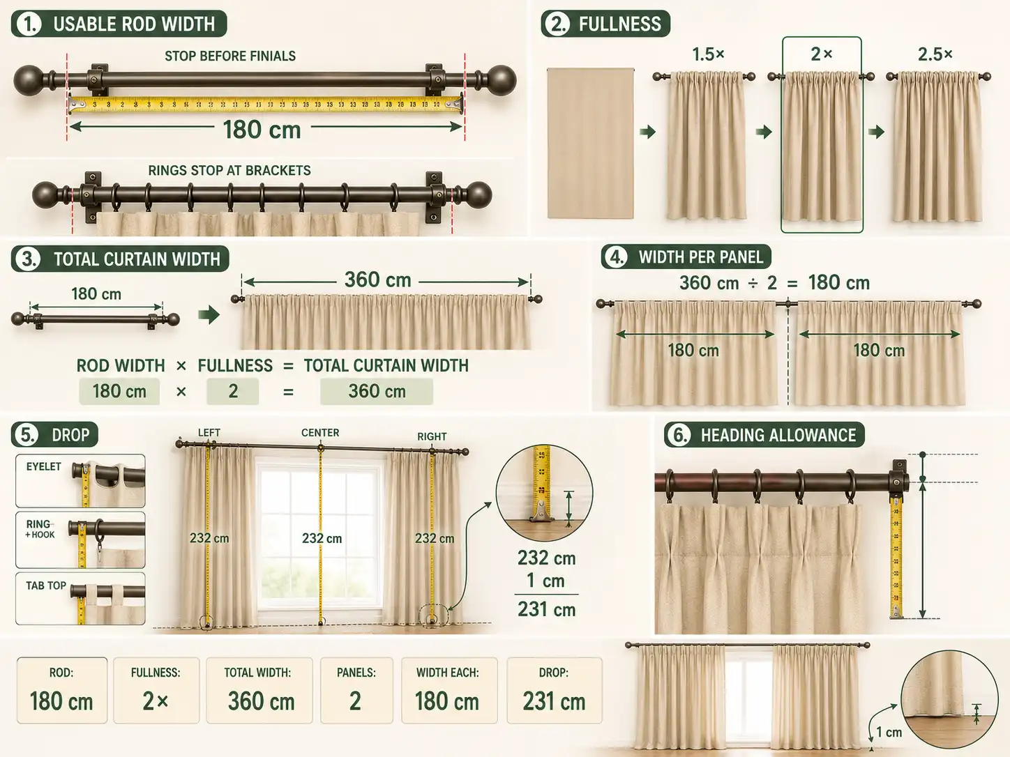 Measuring Curtains When a Curtain Rod Is Already Installed