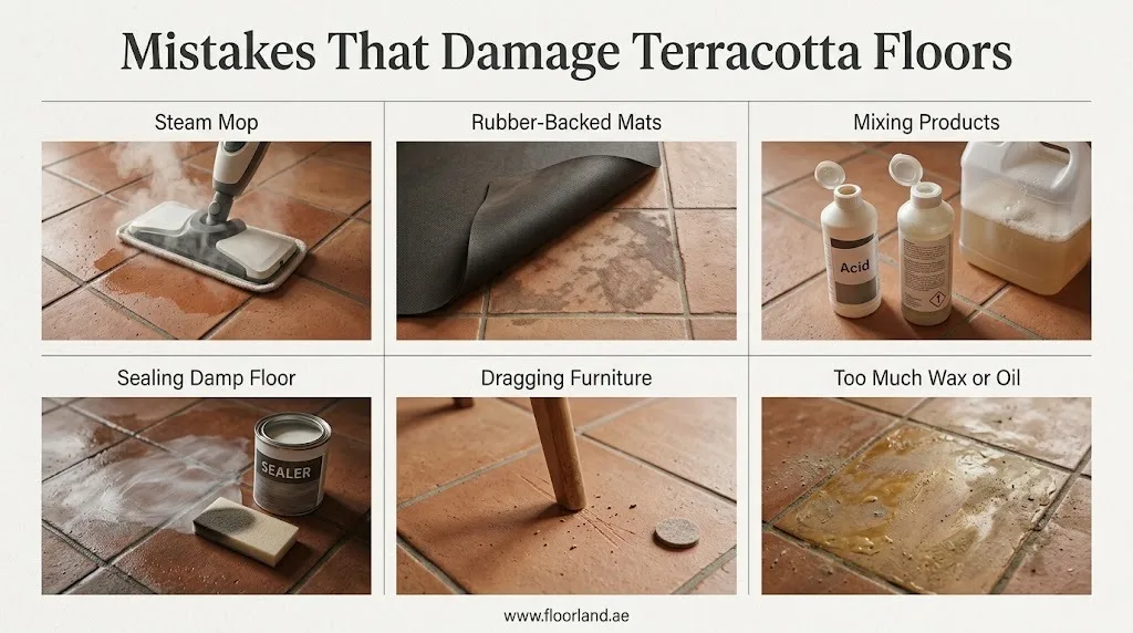 Mistakes That Damage Terracotta Floors