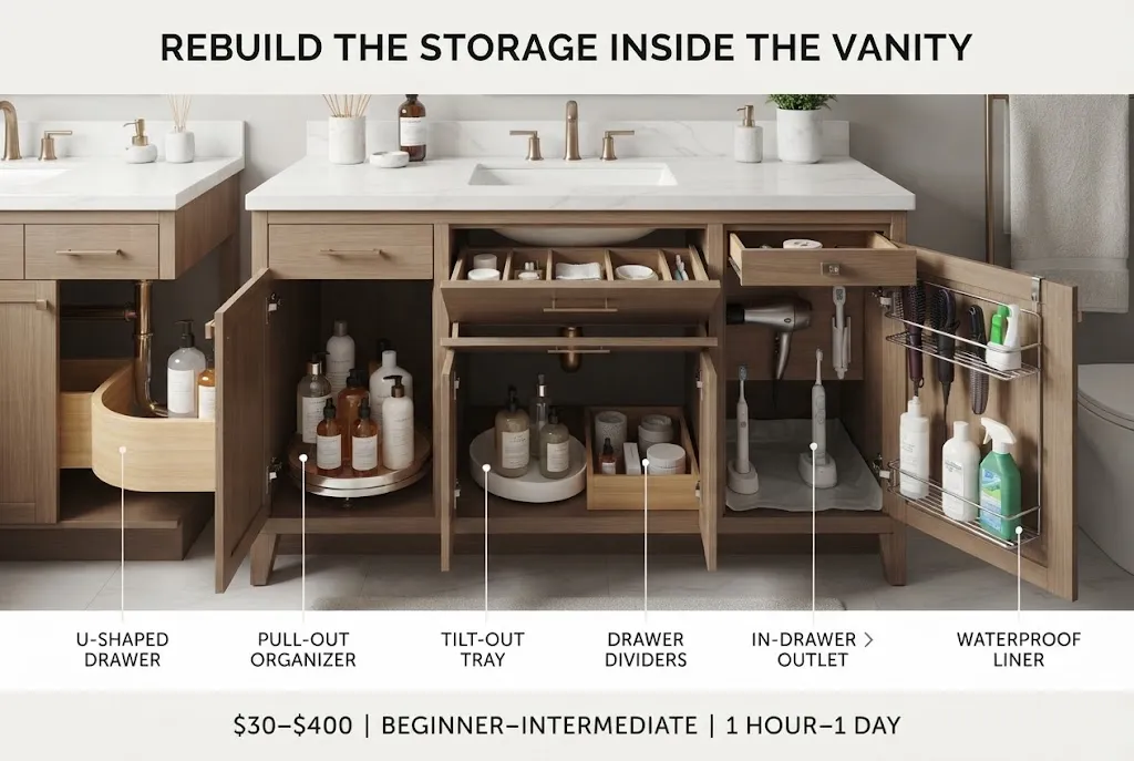 Rebuild the Storage Inside the Vanity