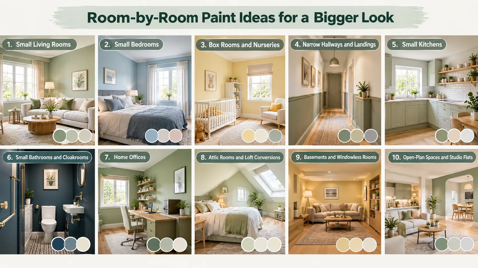 Room-by-Room Paint Ideas for a Bigger Look