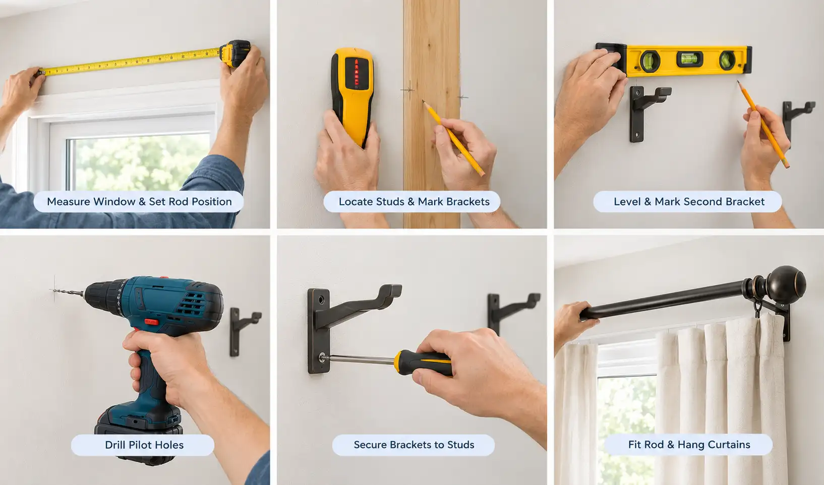 Standard Bracket Installation Into a Stud Wall