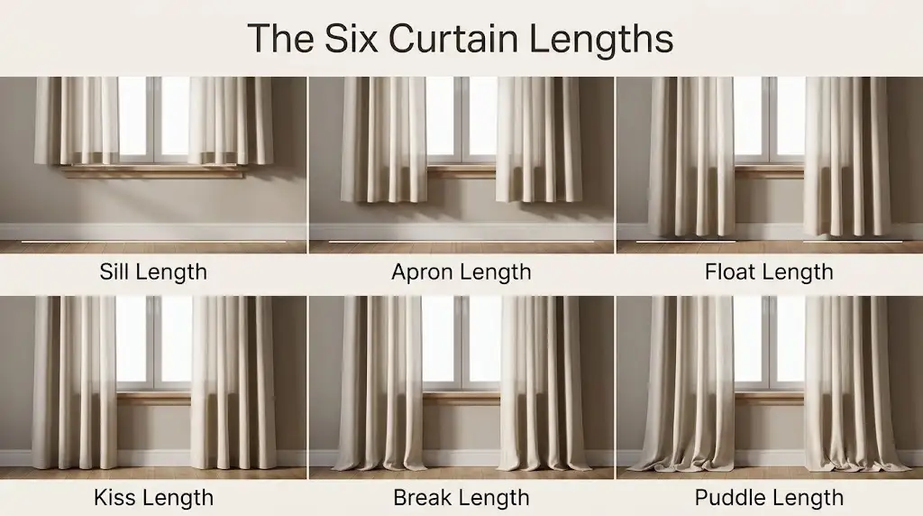The Six Curtain Lengths and When Each One Works