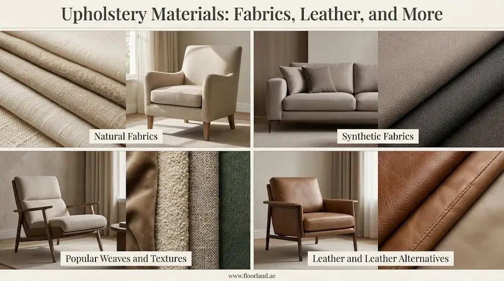 Upholstery Materials Fabrics, Leather, and More