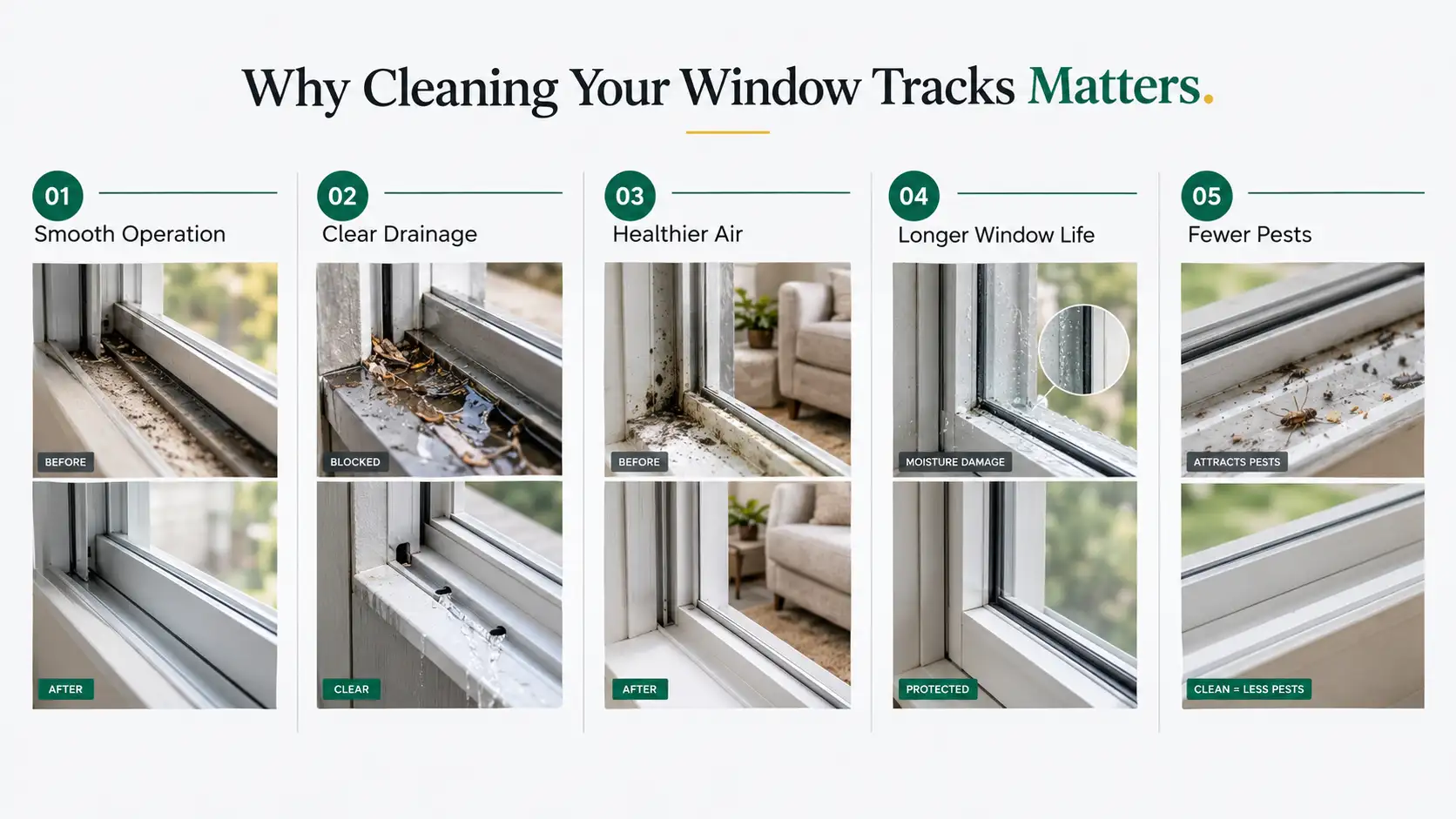 Why Cleaning Your Window Tracks Matters