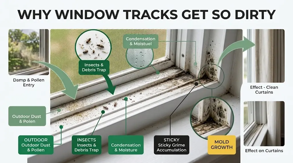 Why Window Tracks Get So Dirty
