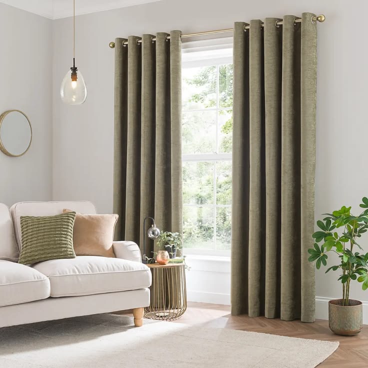 soft textures and warm cream curtain