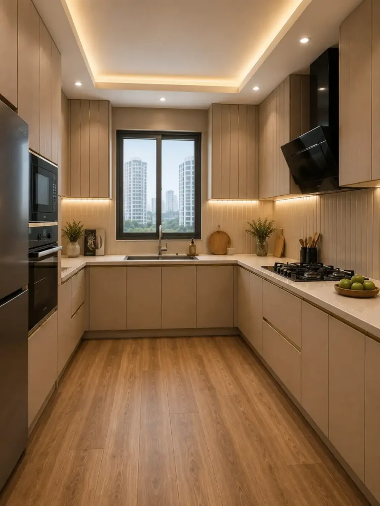 vinyl flooring in kitchen