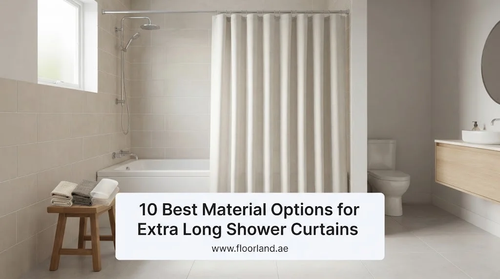 10 Best Material Options for Extra Long Shower Curtains