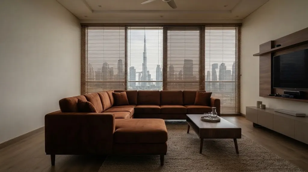 Burnt copper velvet sofa