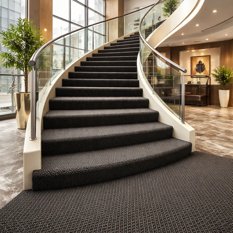 Commercial stair carpet
