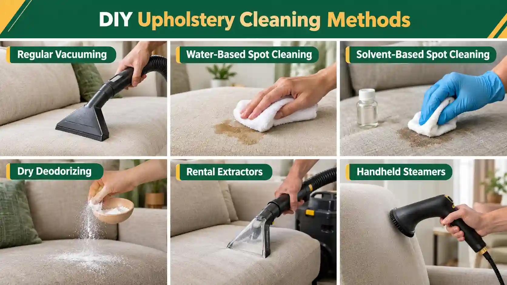DIY Upholstery Cleaning Methods
