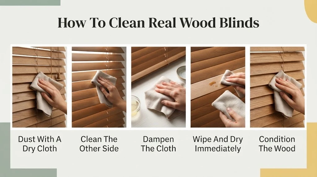 How to Clean Real Wood Blinds