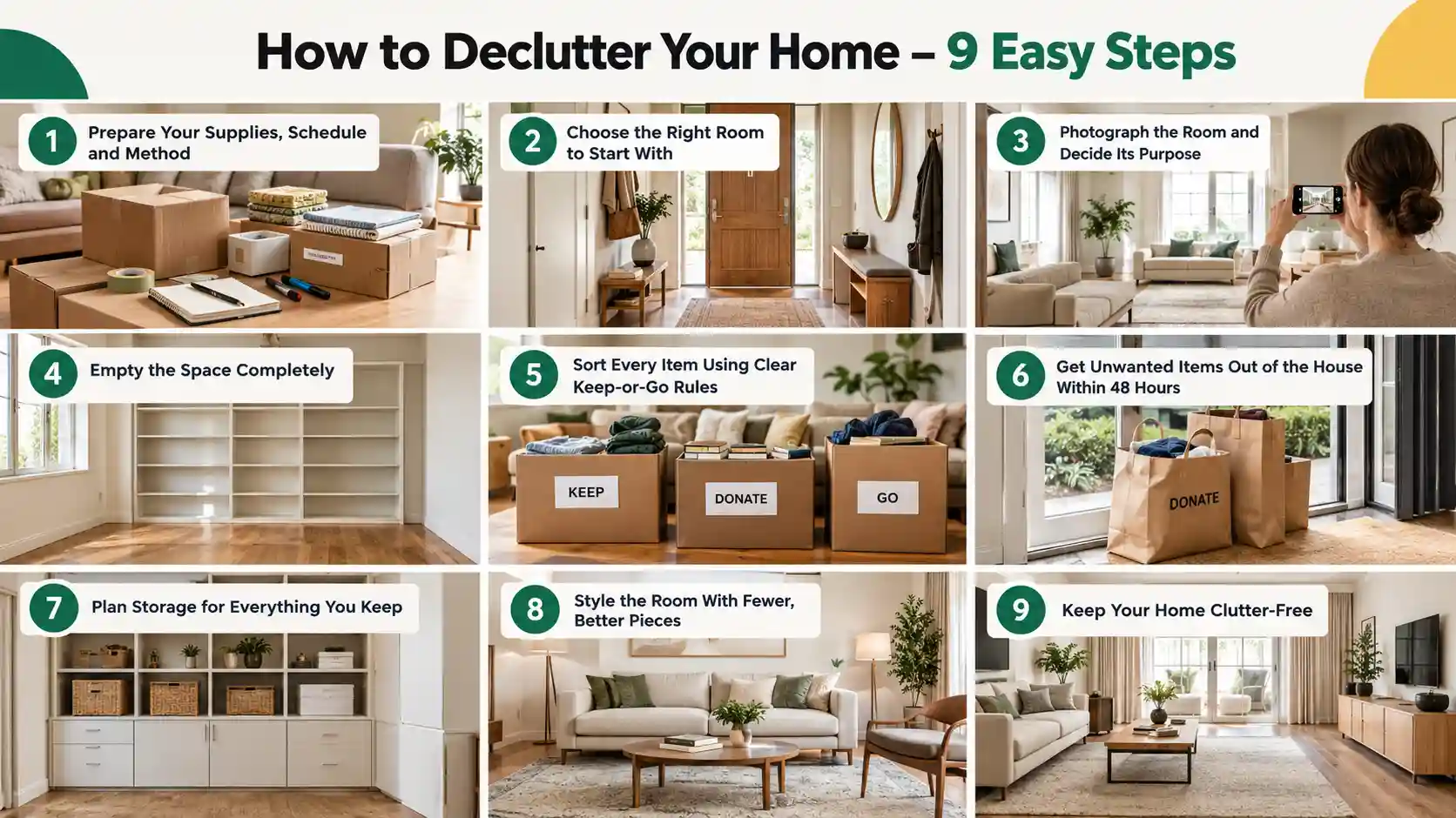 How to Declutter Your Home - 9 Easy Steps