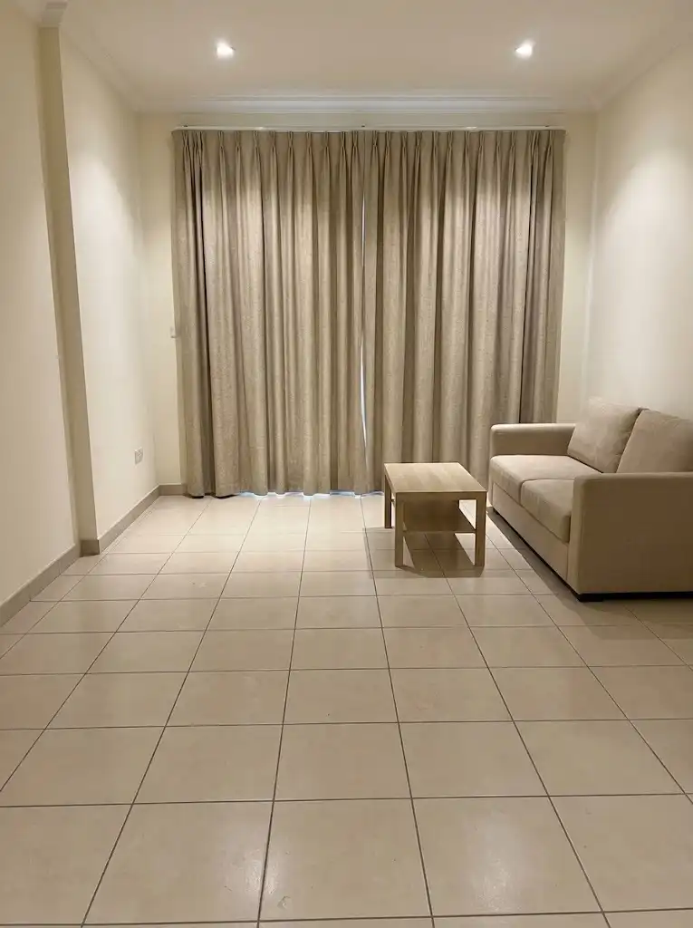 Living room before carpet installation