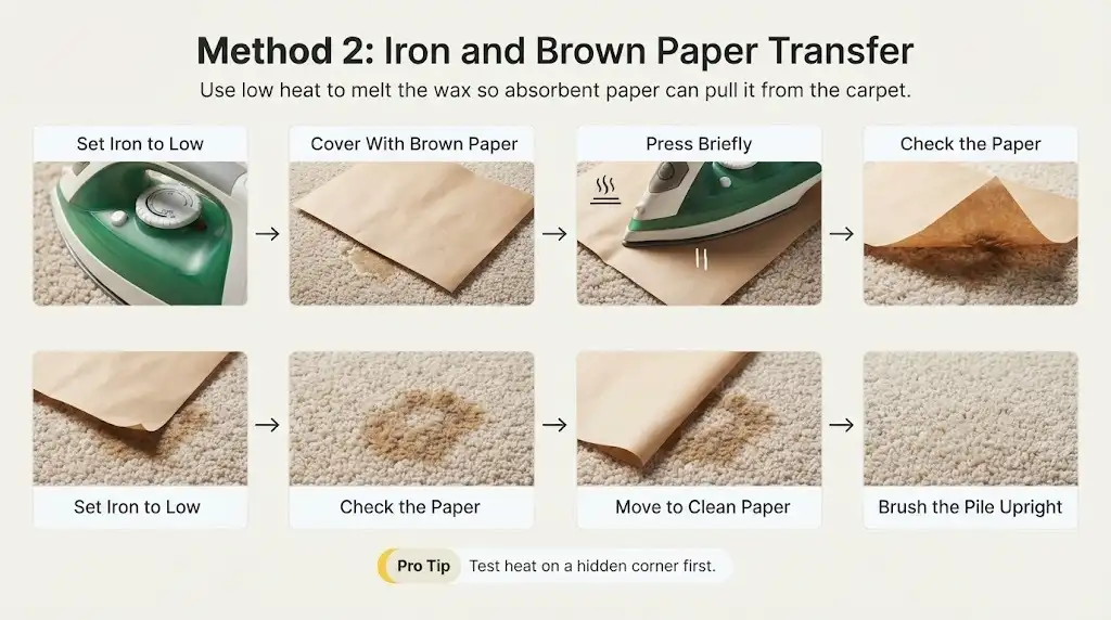 Method 2 Iron and Brown Paper Transfer