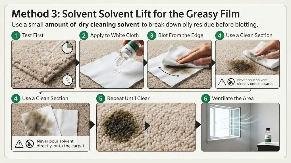 Method 3 Solvent Lift for the Greasy Film