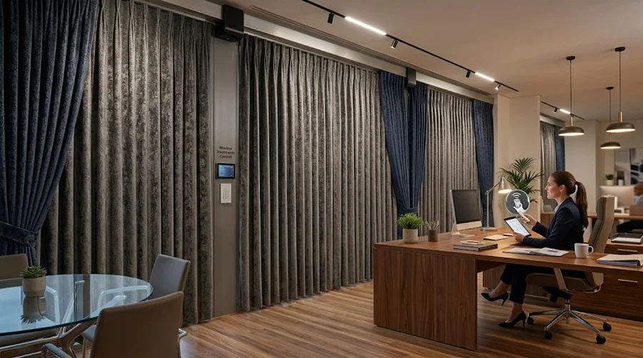 Motorized Office Curtains
