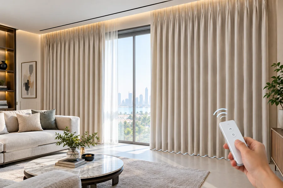 Motorized Pinch Pleat Curtains
