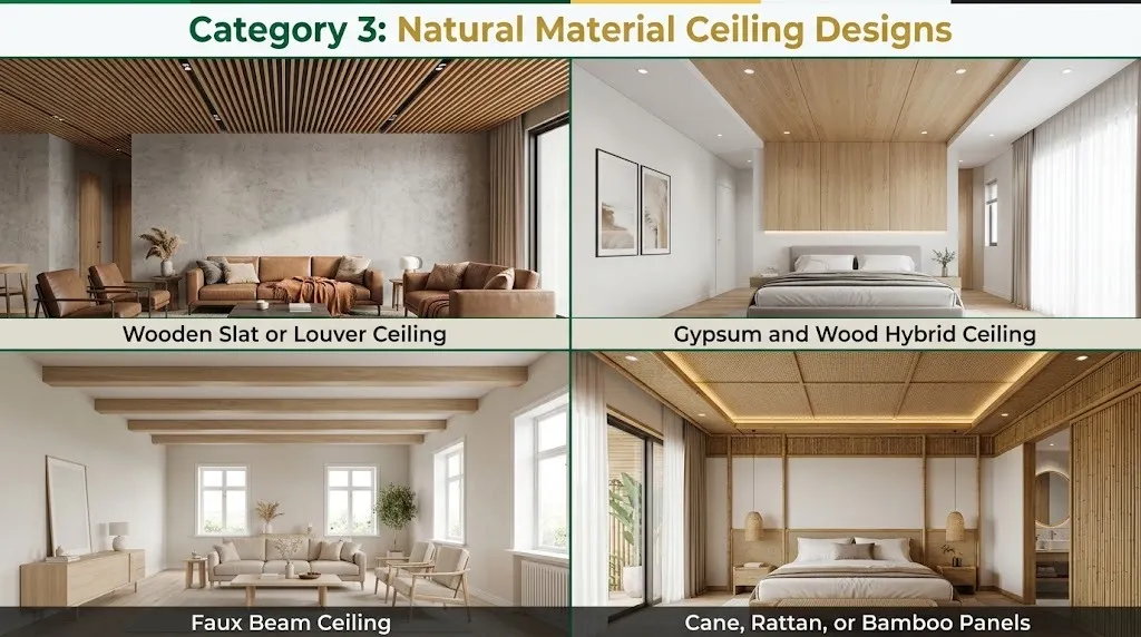 Natural Material Ceiling Designs