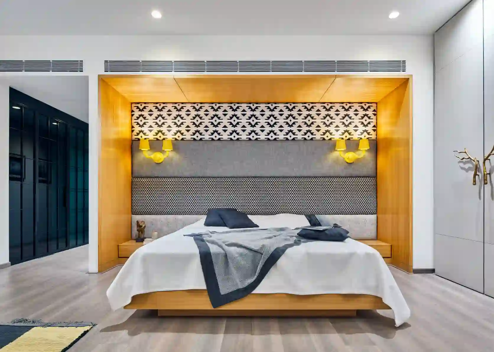 Paneled Headboard Wall