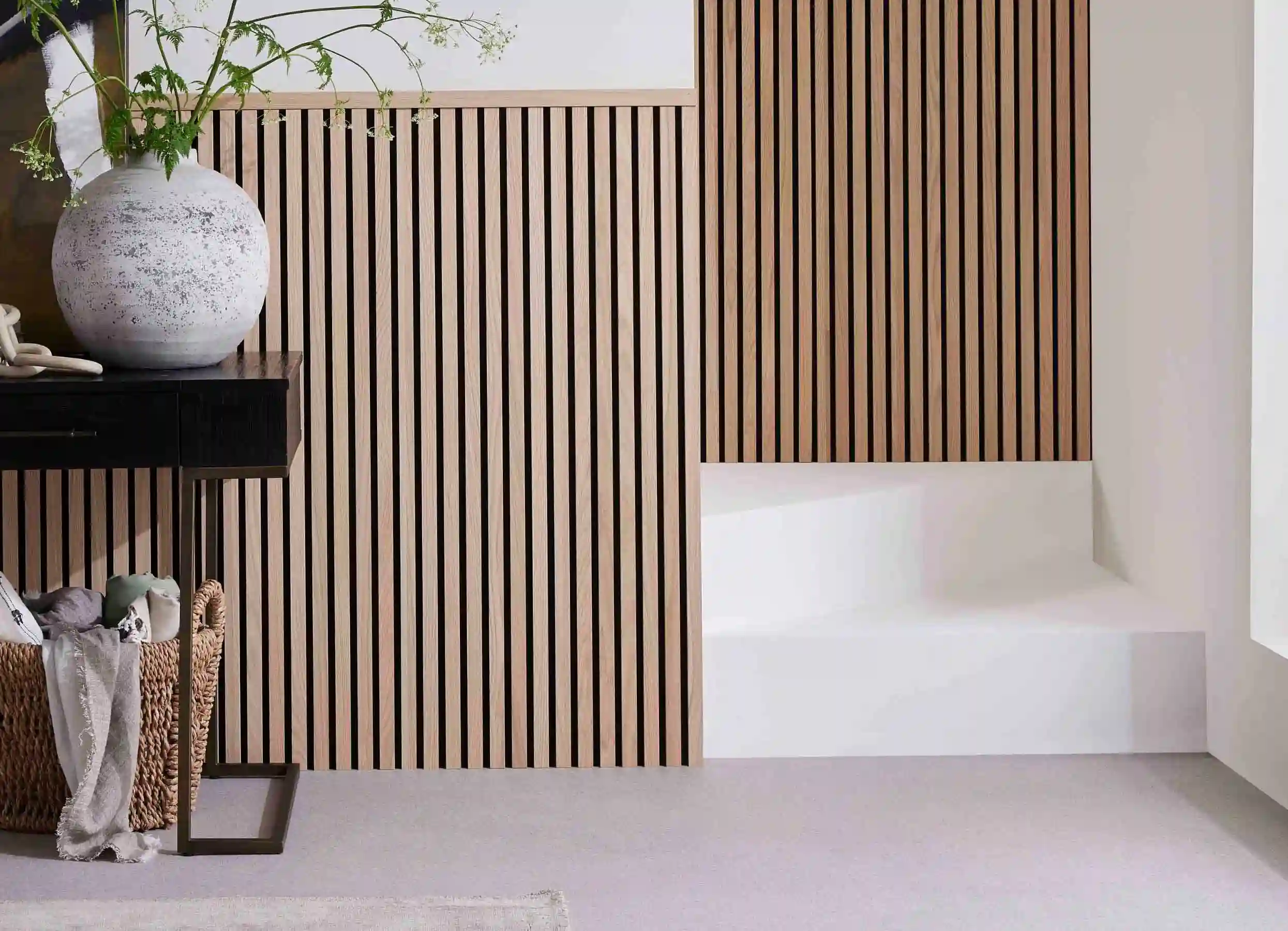 Paneled Staircase Wall