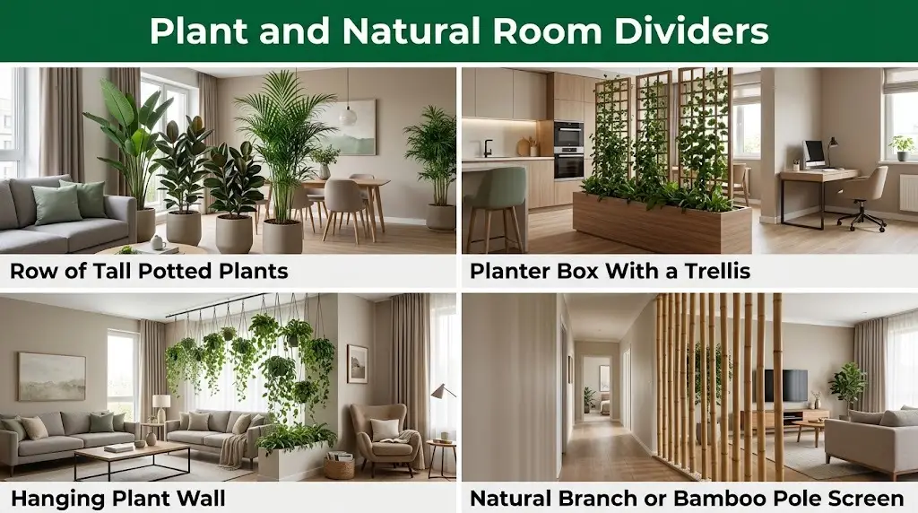 Plant and Natural Room Dividers