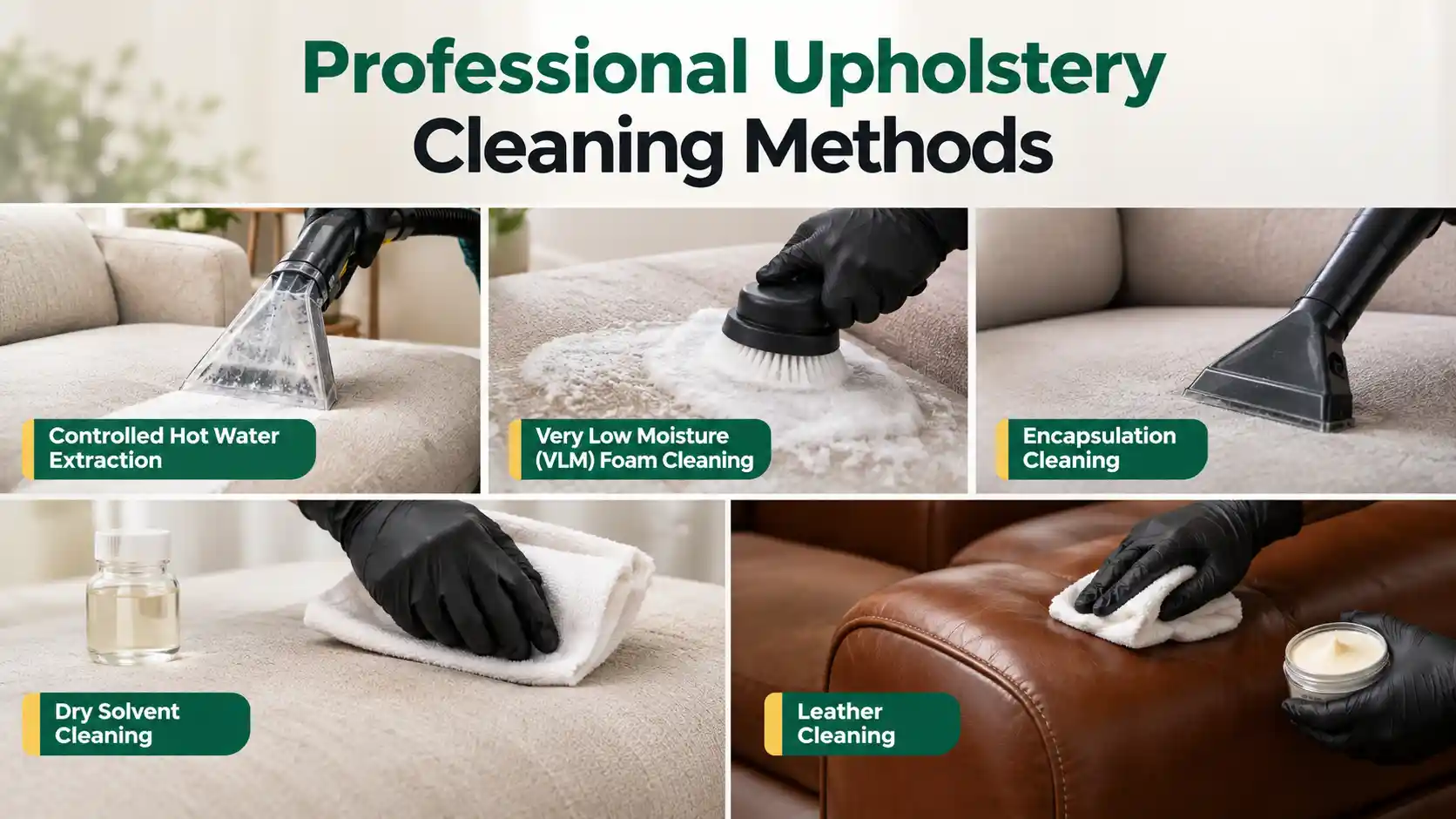 Professional Upholstery Cleaning Methods