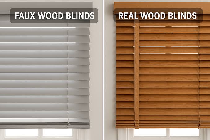 Real Wood vs Faux Wood Blinds