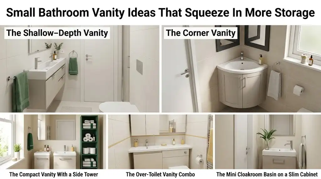 Small Bathroom Vanity Ideas That Squeeze In More Storage