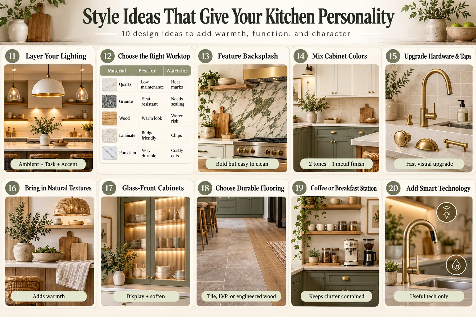 Style Ideas That Give Your Kitchen Personality