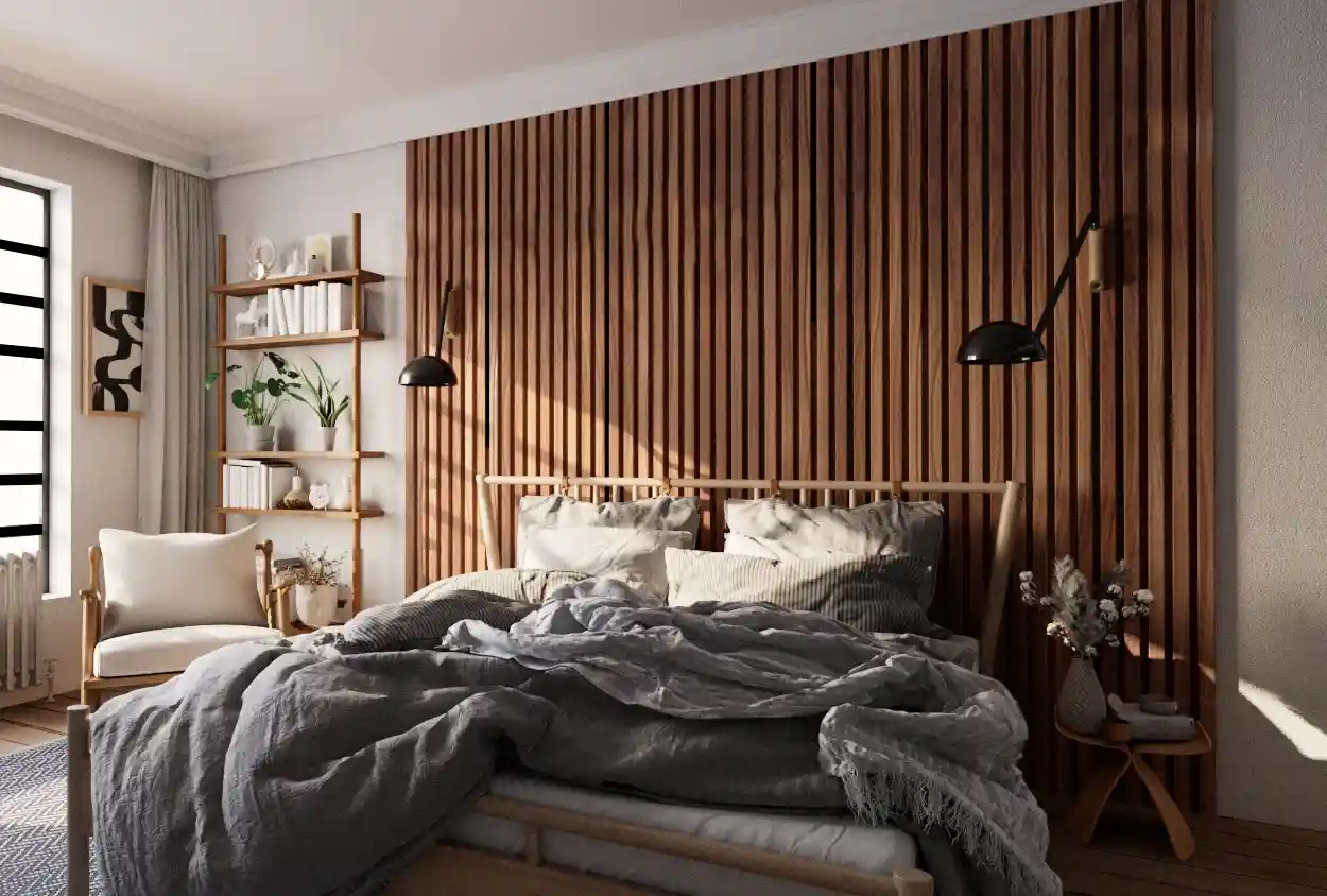 Textured Peel-and-Stick Panels for Renters
