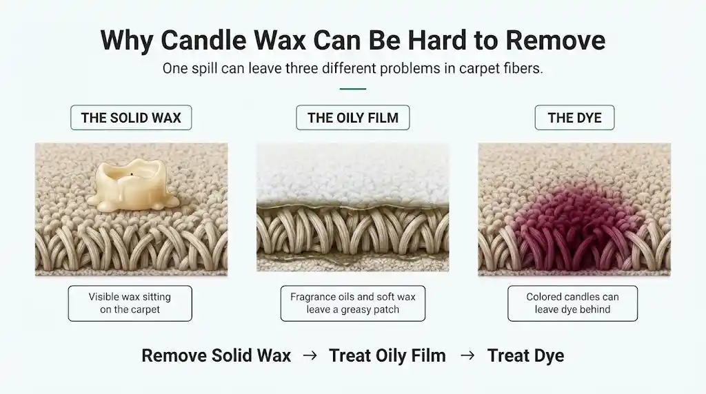 Why Candle Wax Can Be Hard to Remove