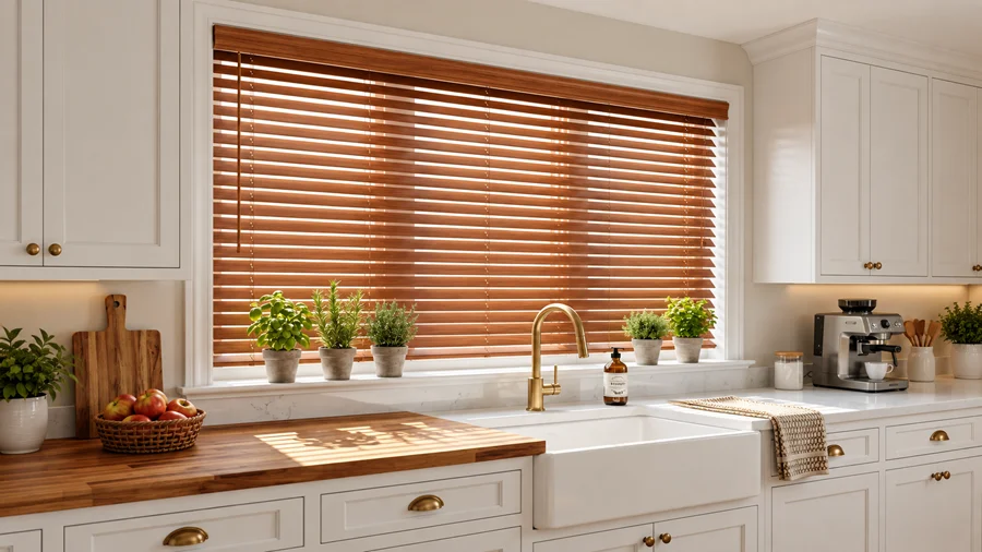 Wooden Venetian Blinds, Faux Wooden Blinds